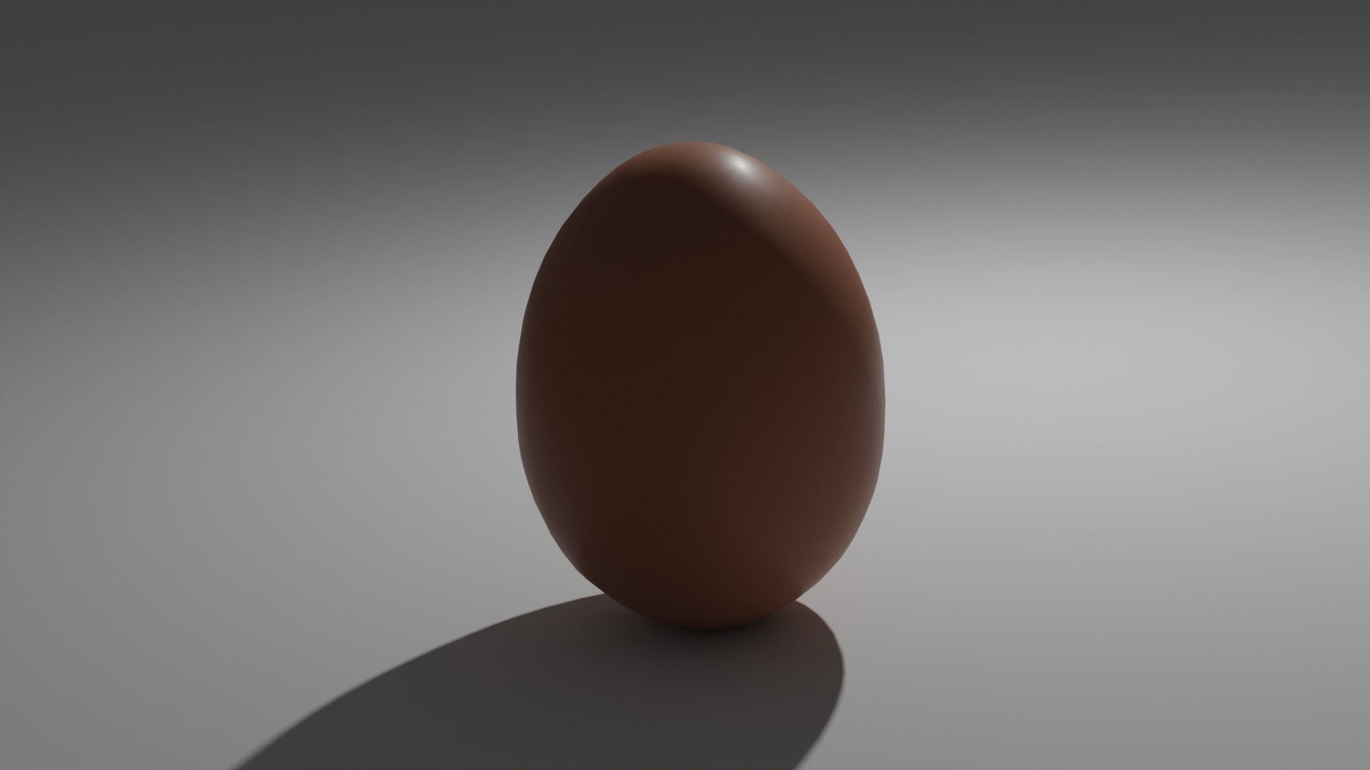 Chicken Egg Low-poly 3D model_3