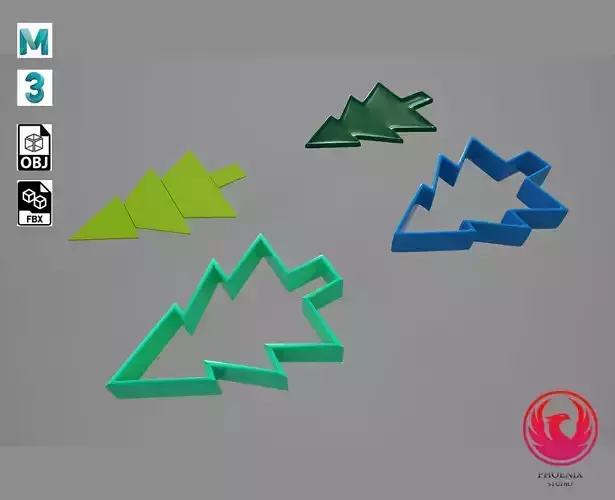 Pine Tree 3D Print 3D print model