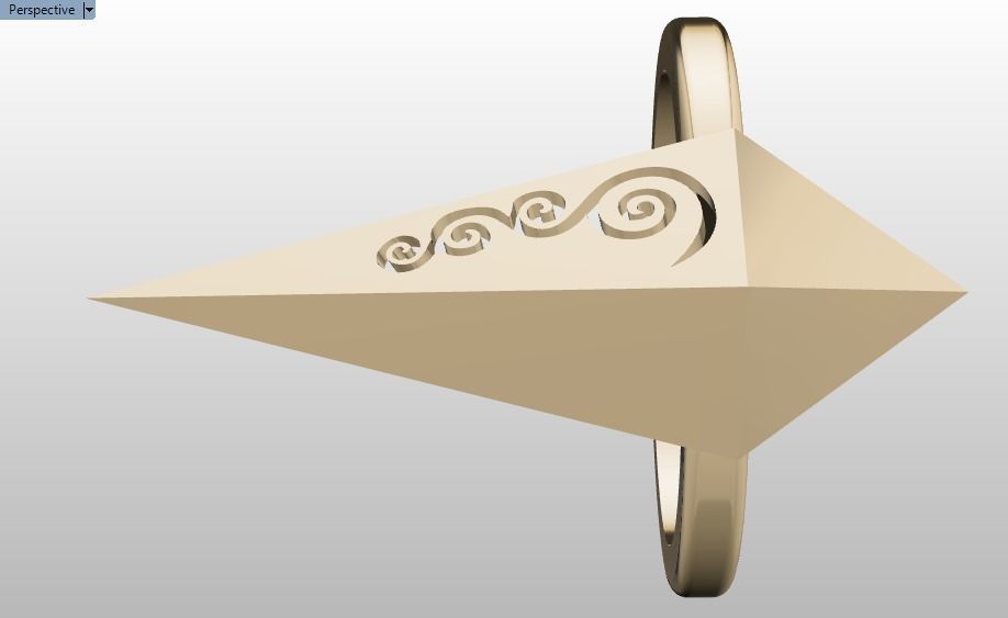 rhombic ring 3D print model_29