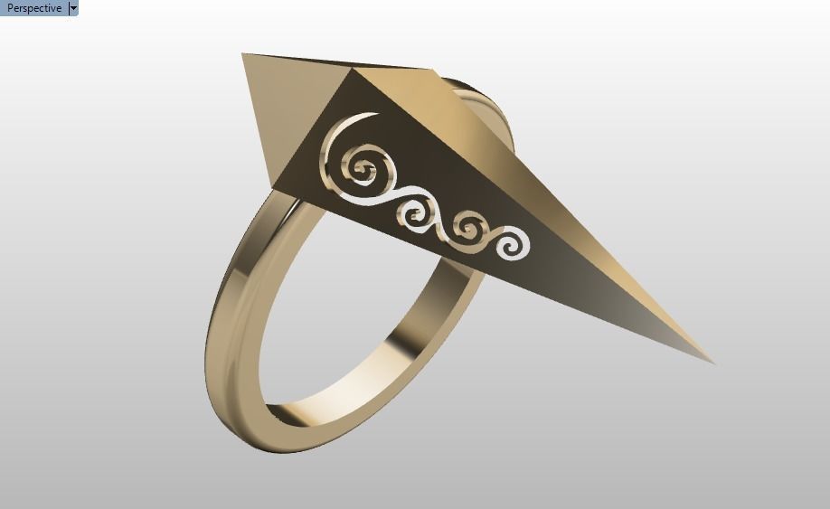 rhombic ring 3D print model_25