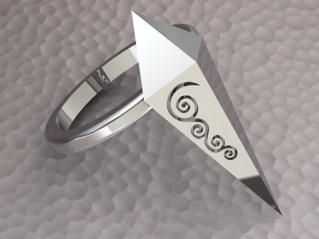 rhombic ring 3D print model_11