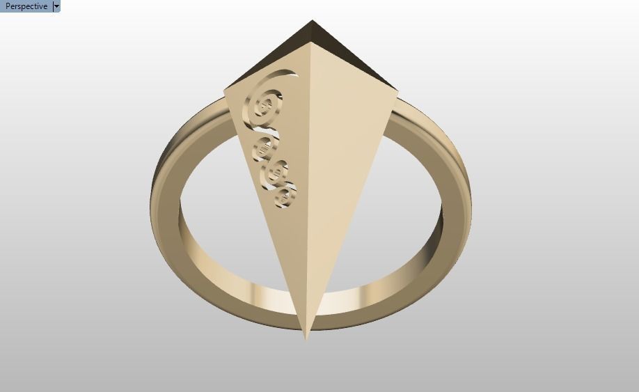 rhombic ring 3D print model_23
