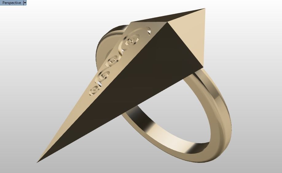 rhombic ring 3D print model_31