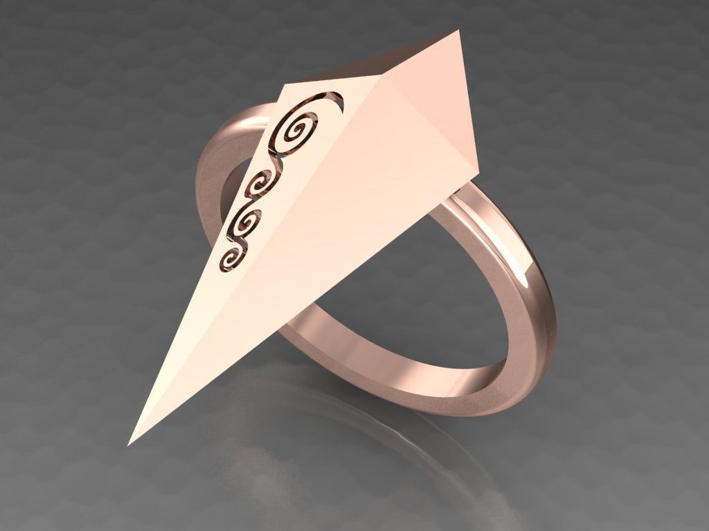 rhombic ring 3D print model_32