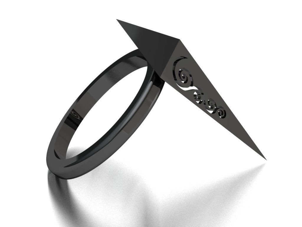 rhombic ring 3D print model_14