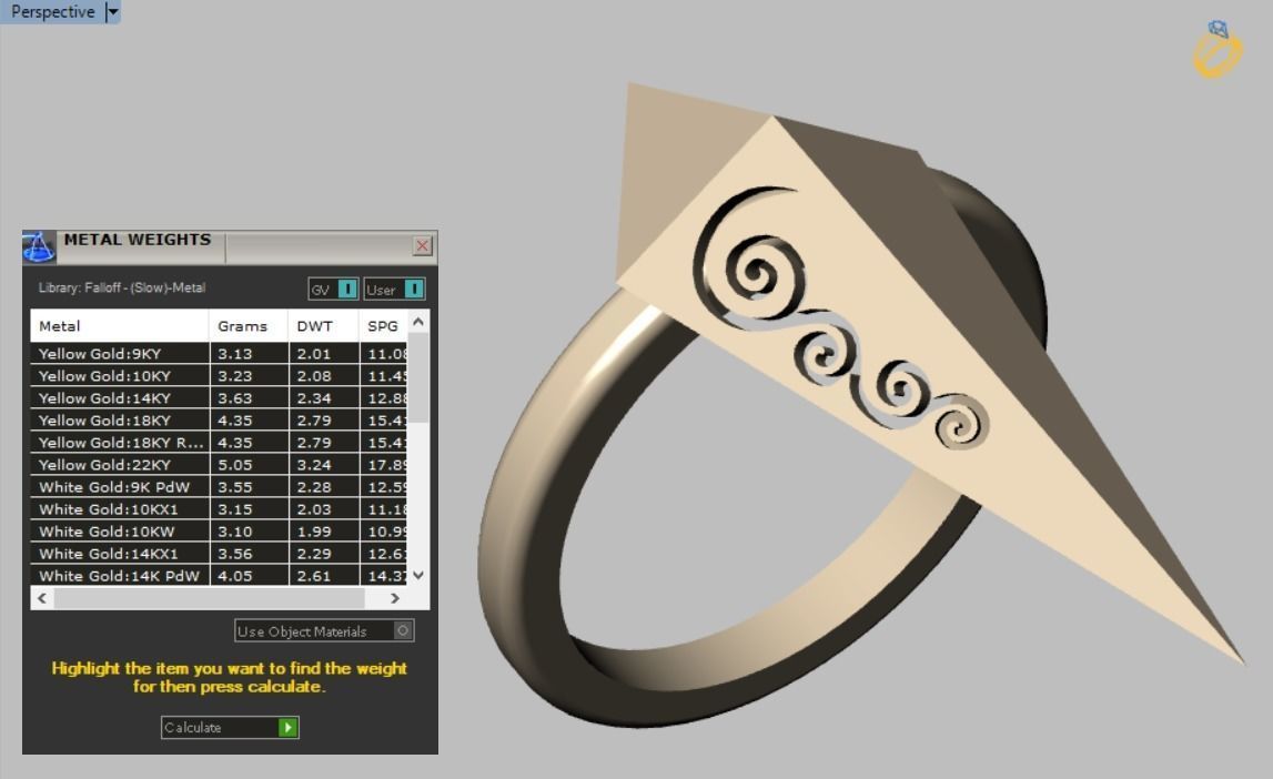 rhombic ring 3D print model_5