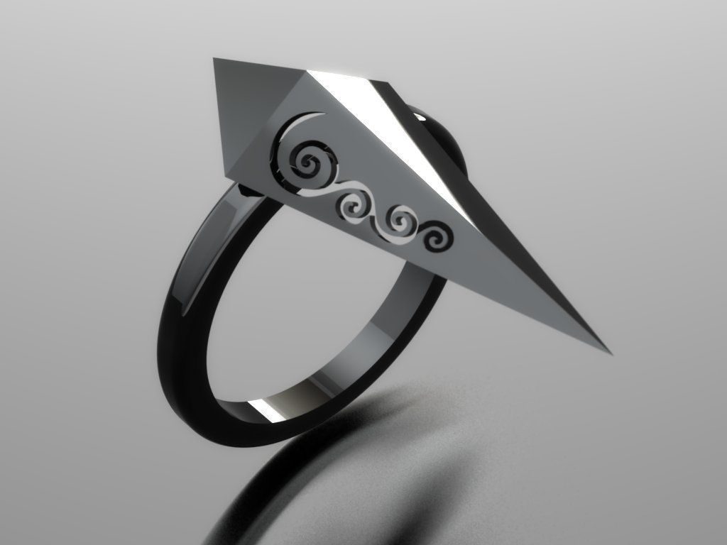 rhombic ring 3D print model_10