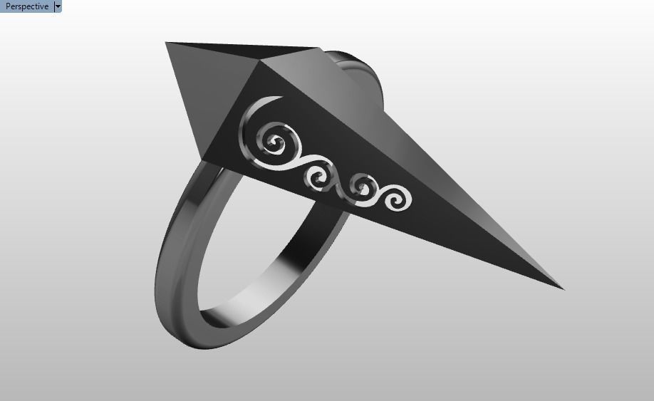 rhombic ring 3D print model_22
