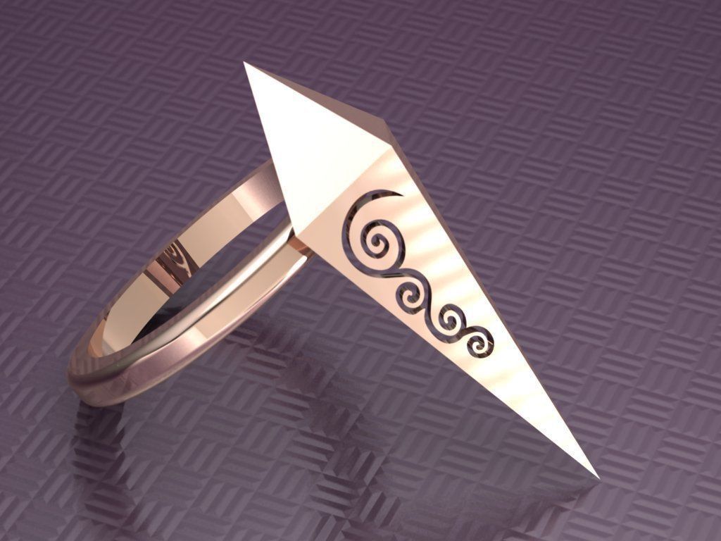 rhombic ring 3D print model_37