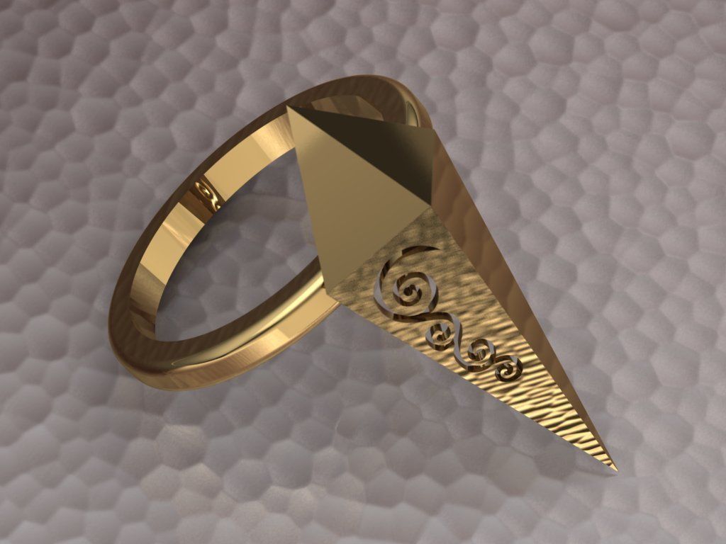 rhombic ring 3D print model_13