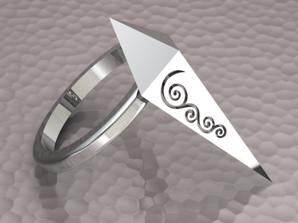 rhombic ring 3D print model_8