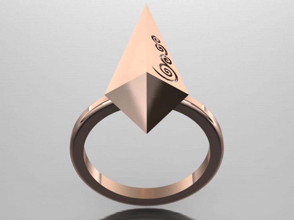 rhombic ring 3D print model_36