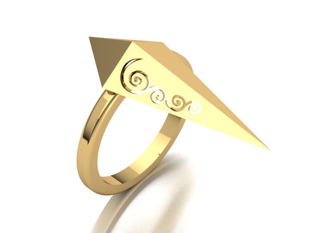 rhombic ring 3D print model_1