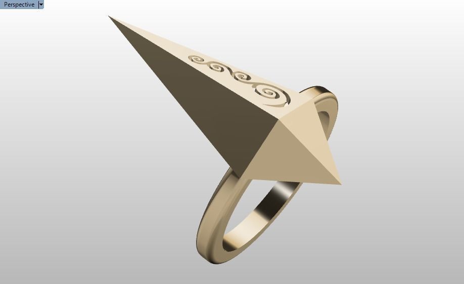 rhombic ring 3D print model_28