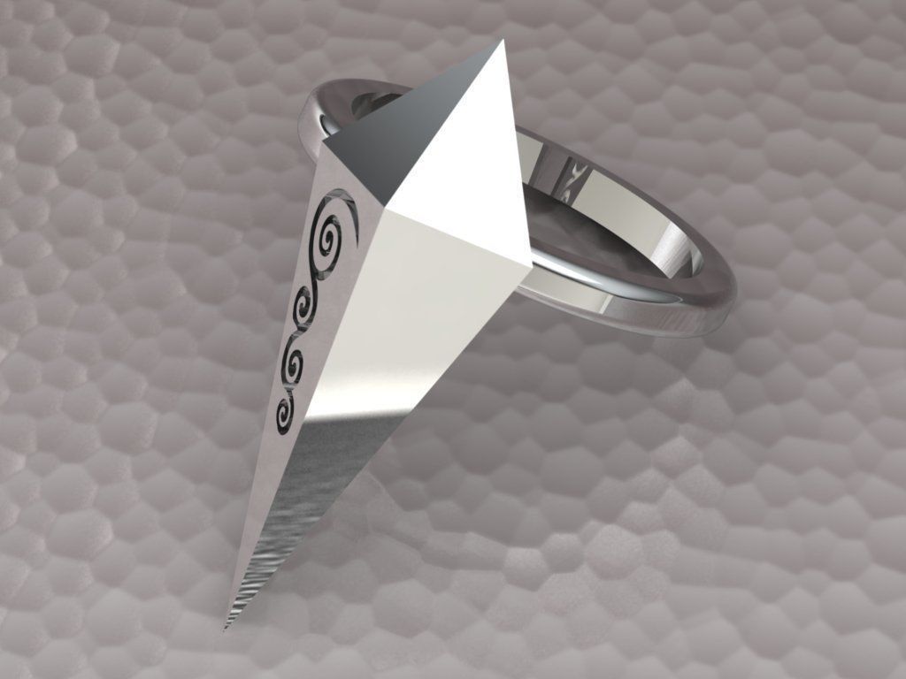 rhombic ring 3D print model_12