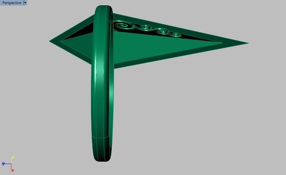 rhombic ring 3D print model_27