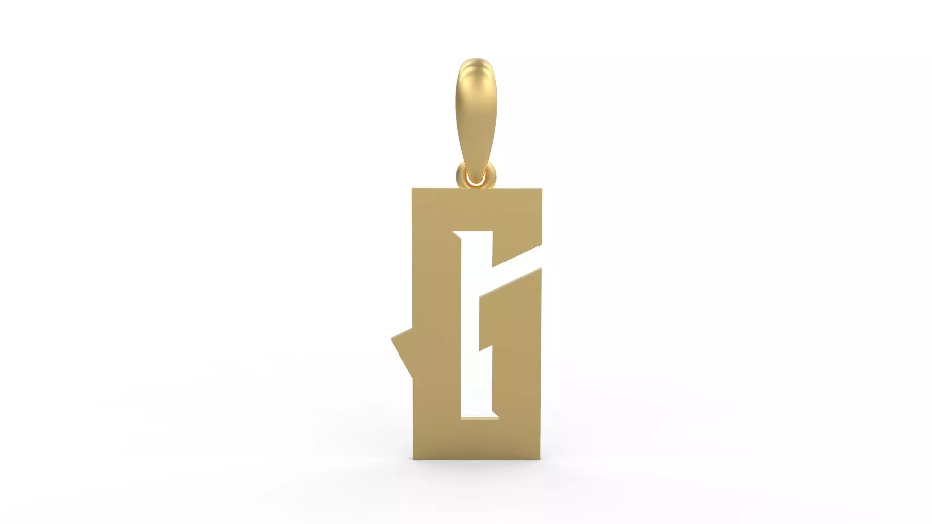 Initial Letters Pendant Monshter G 3D print model_0