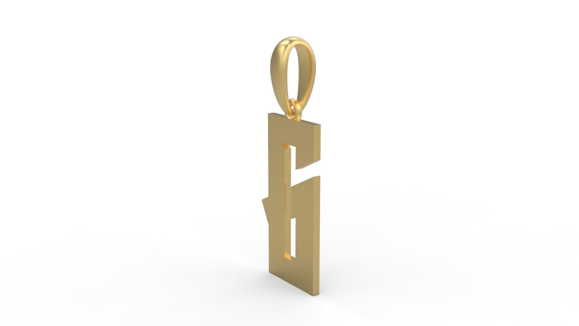 Initial Letters Pendant Monshter G 3D print model_1