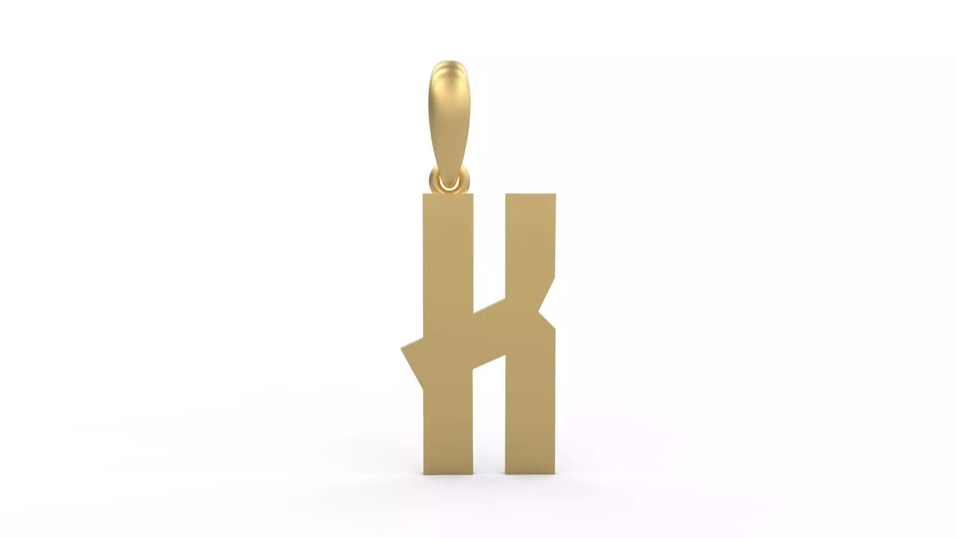 Initial Letters Pendant Monshter K 3D print model_0