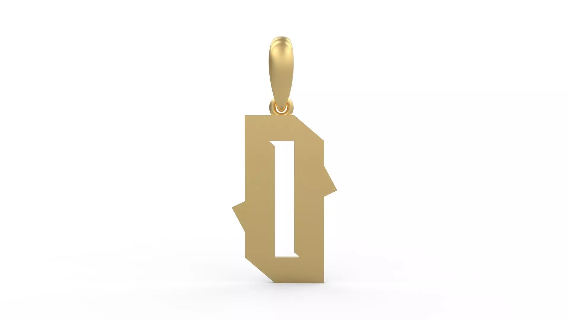 Initial Letters Pendant Monshter O 3D print model_0