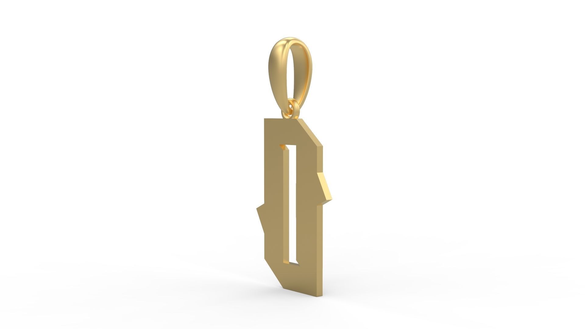 Initial Letters Pendant Monshter O 3D print model_1