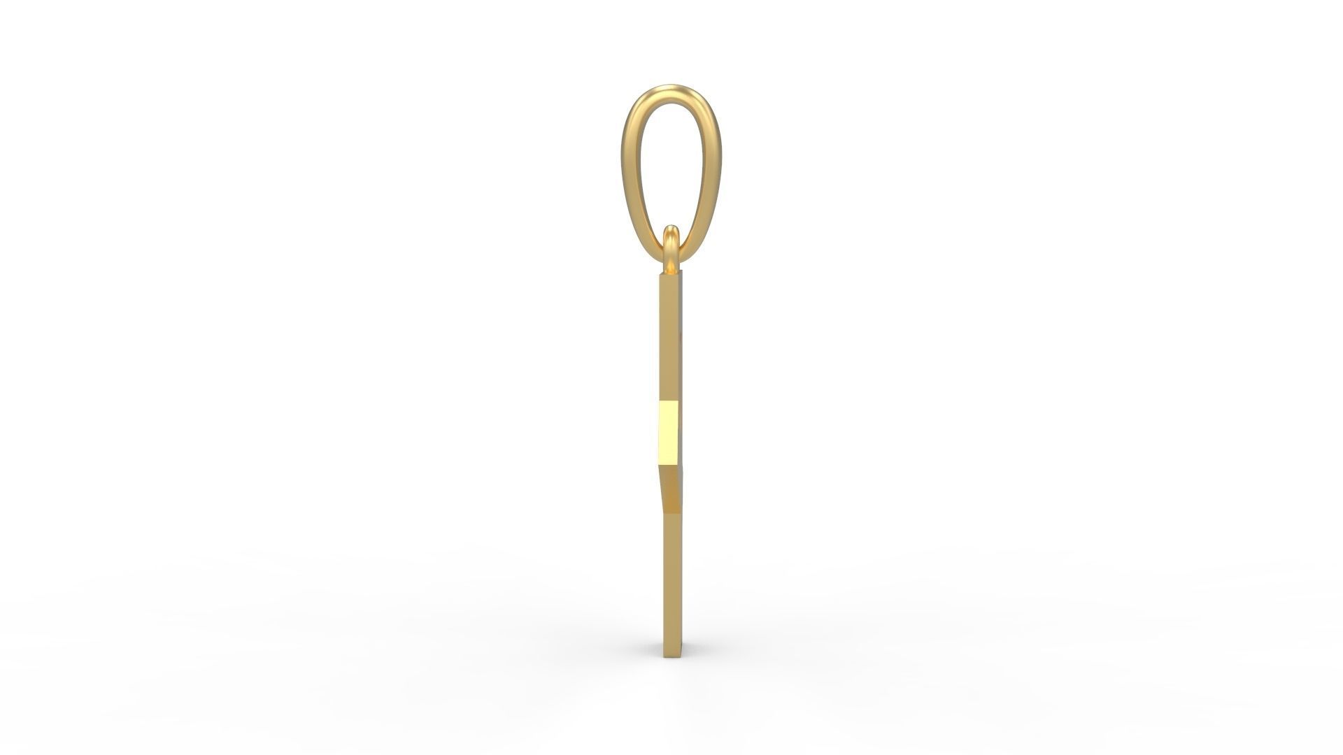 Initial Letters Pendant Monshter P 3D print model_2