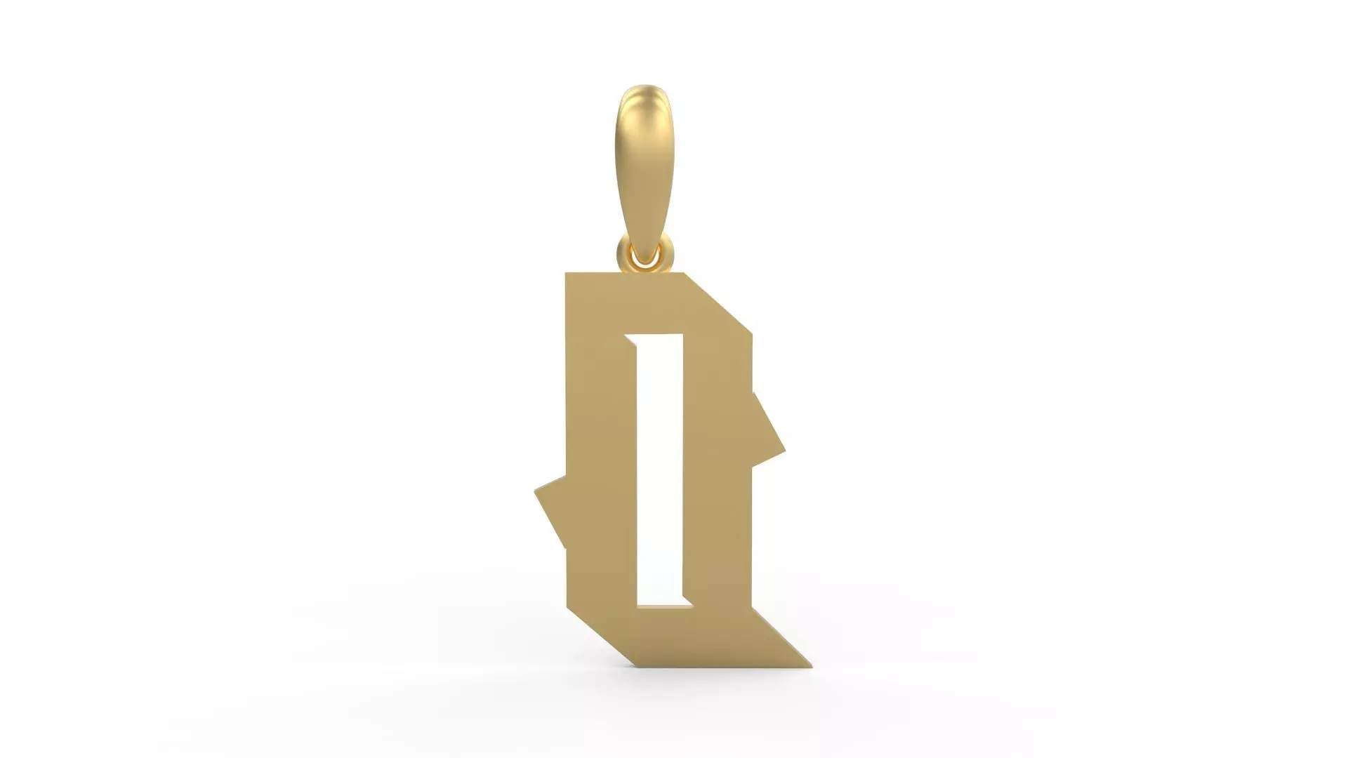 Initial Letters Pendant Monshter Q 3D print model_0