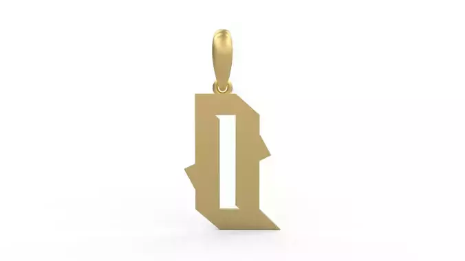 Initial Letters Pendant Monshter Q