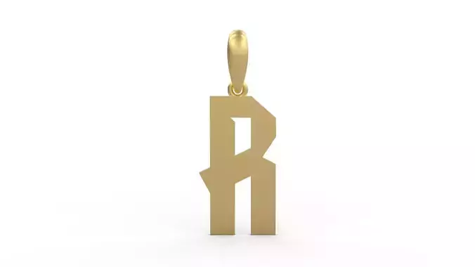 Initial Letters Pendant Monshter R