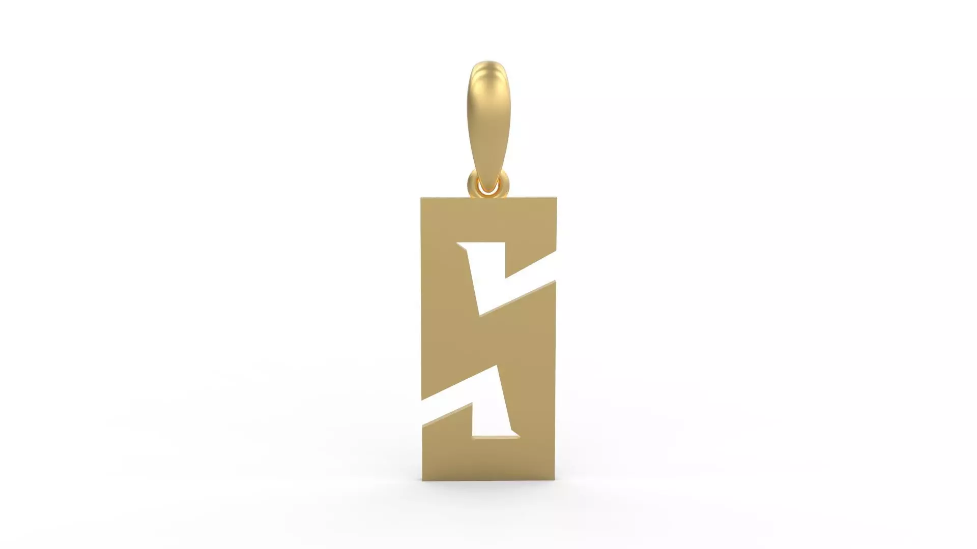 Initial Letters Pendant Monshter S 3D print model_0