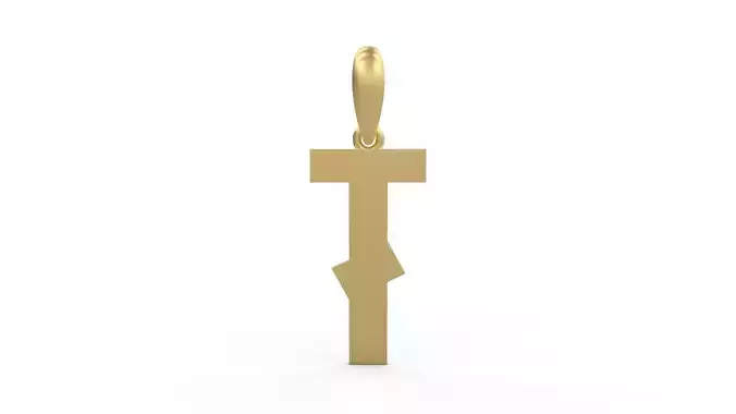 Initial Letters Pendant Monshter T