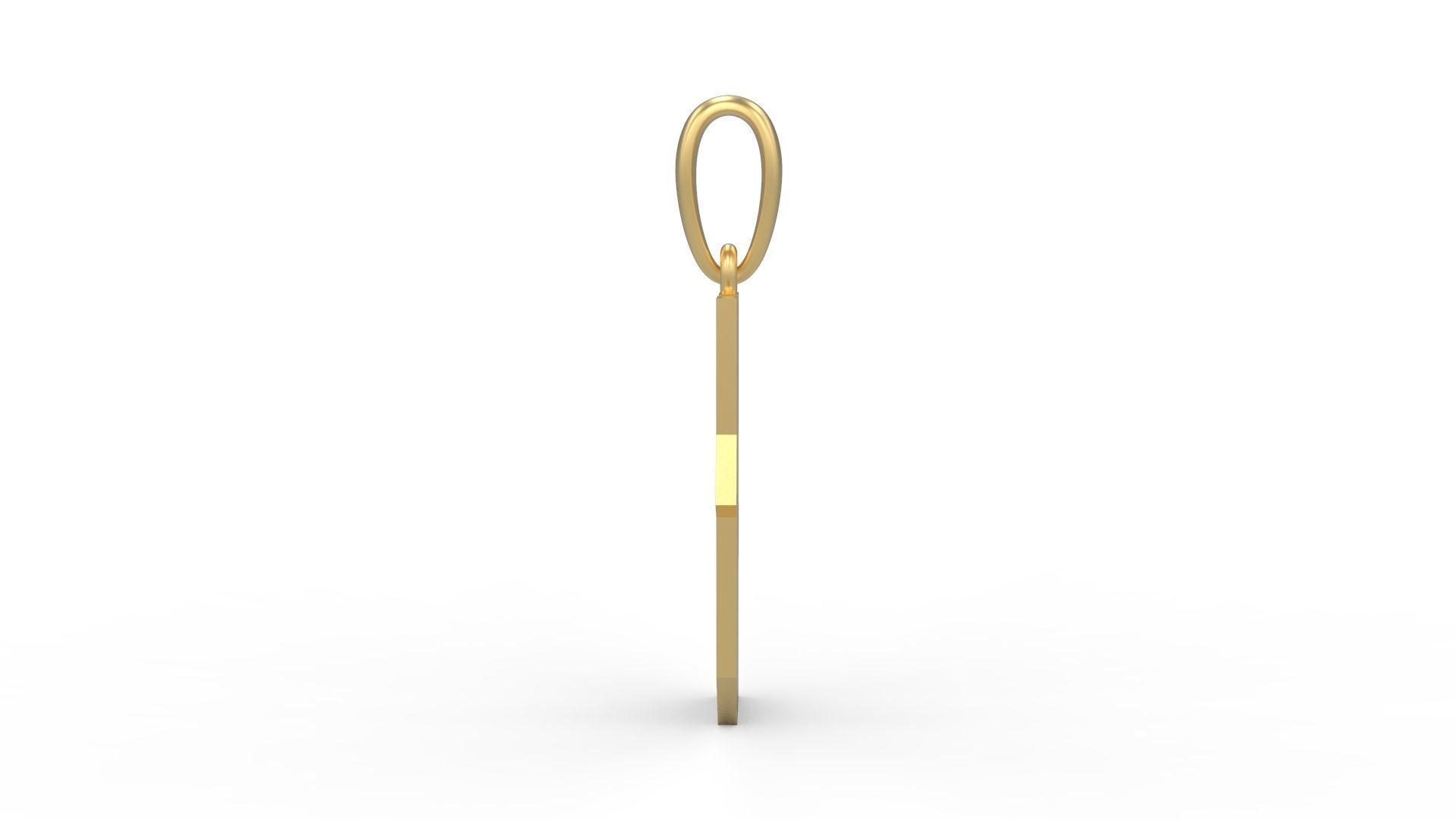 Initial Letters Pendant Monshter U 3D print model_2