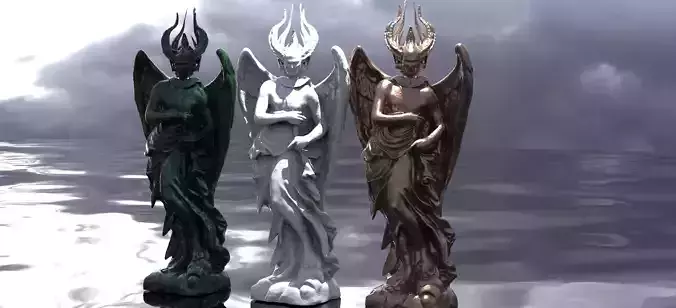 Woman Angel classical inspired