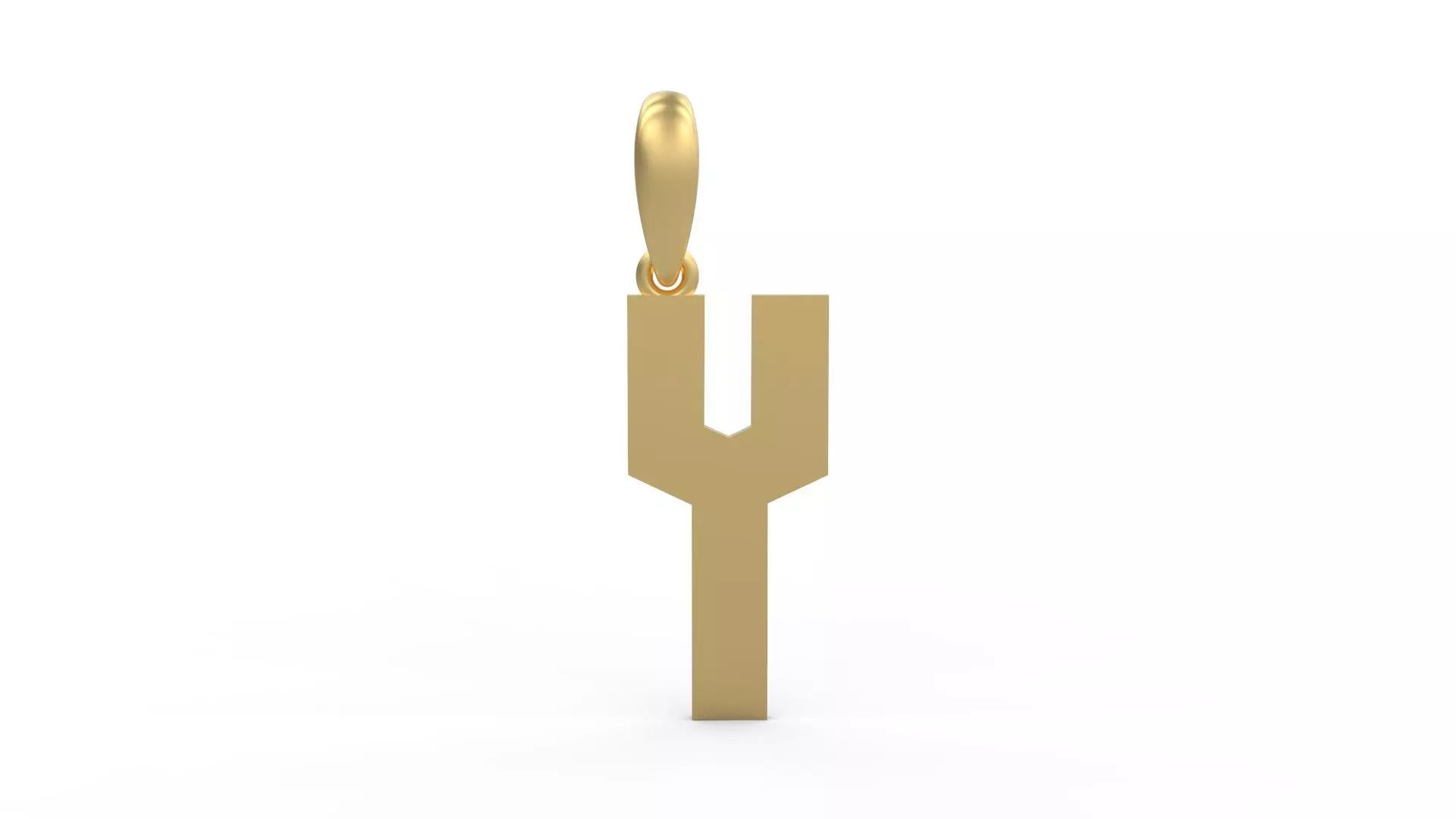 Initial Letters Pendant Monshter Y 3D print model_0