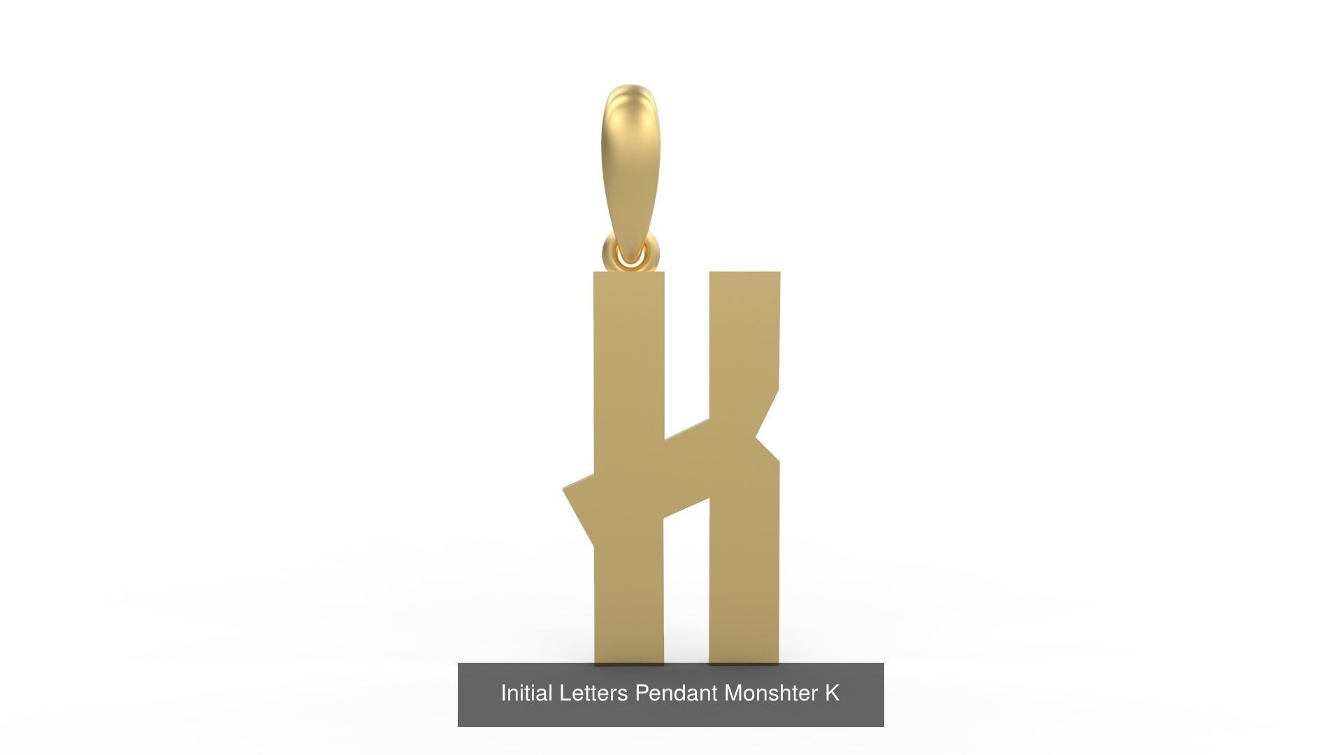 Initial Letters Pendant Alphabets Monshter 3D Model Collection_13