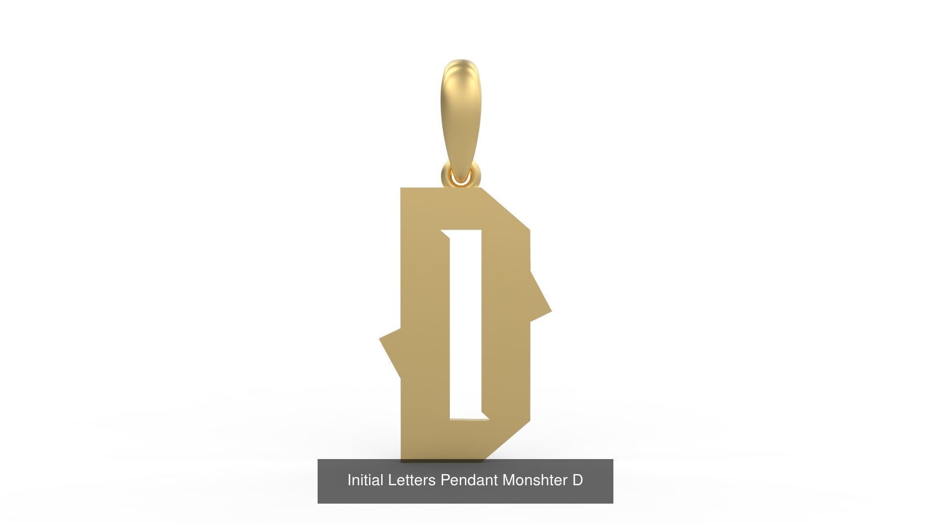 Initial Letters Pendant Alphabets Monshter 3D Model Collection_6