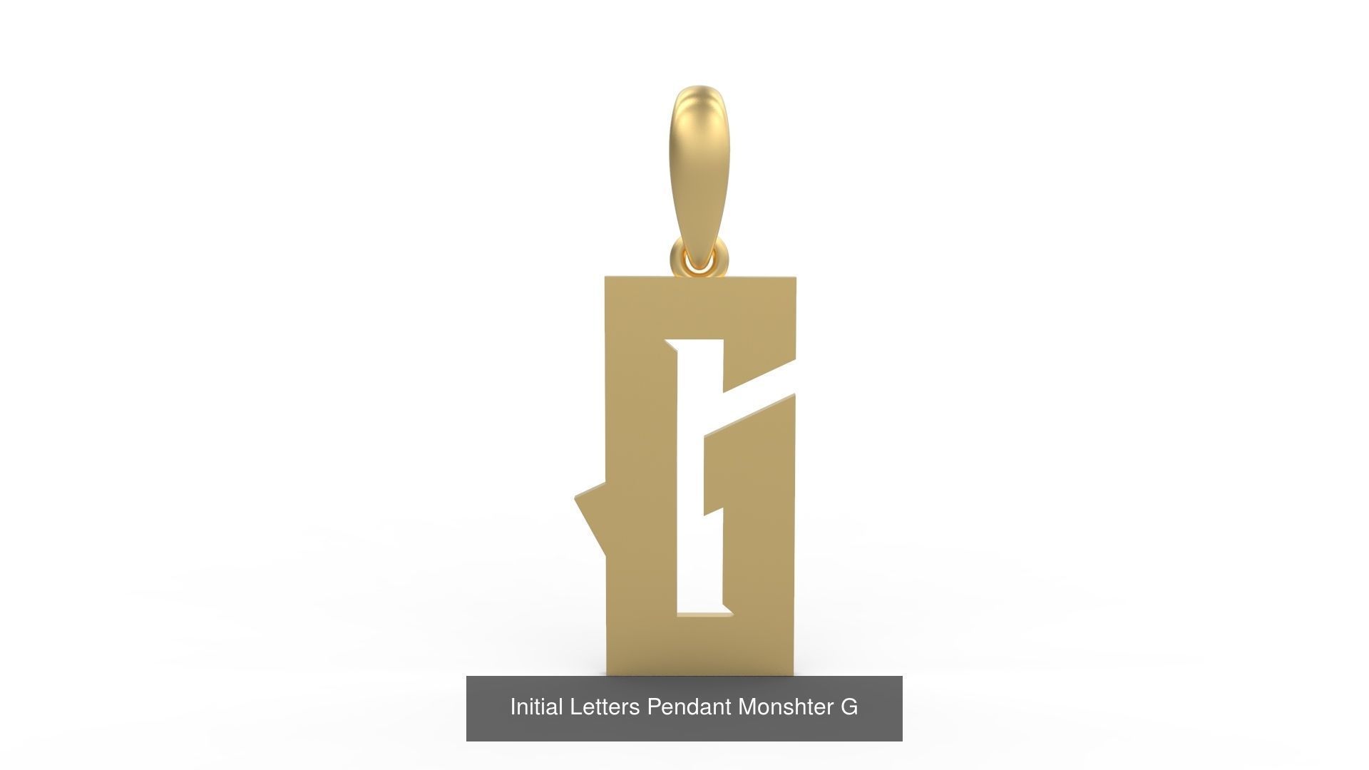 Initial Letters Pendant Alphabets Monshter 3D Model Collection_9