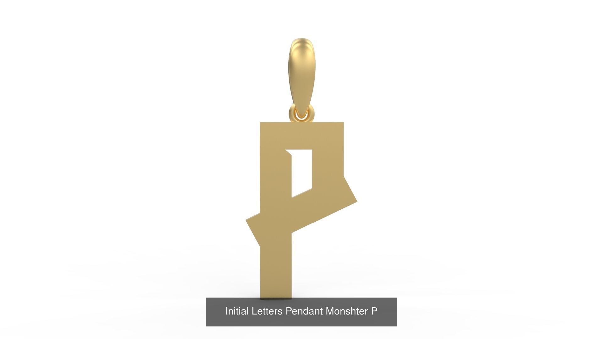 Initial Letters Pendant Alphabets Monshter 3D Model Collection_18