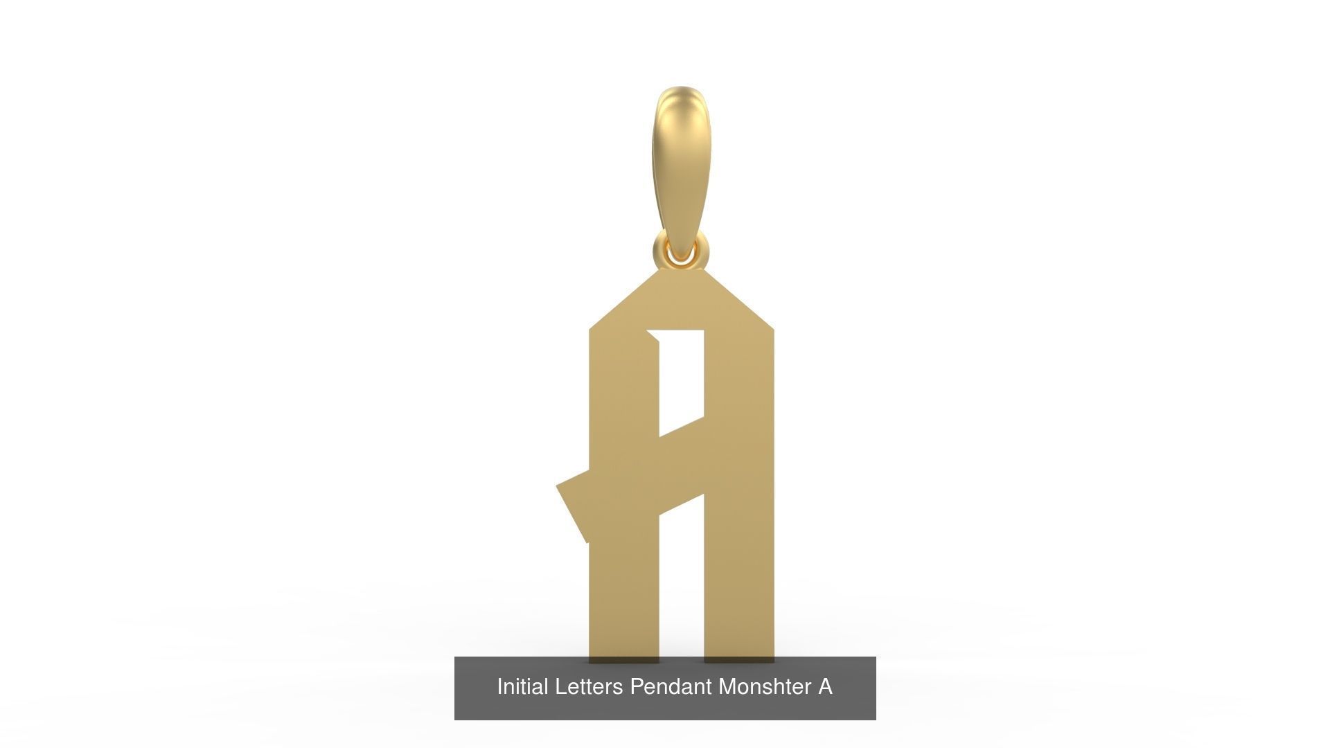 Initial Letters Pendant Alphabets Monshter 3D Model Collection_3