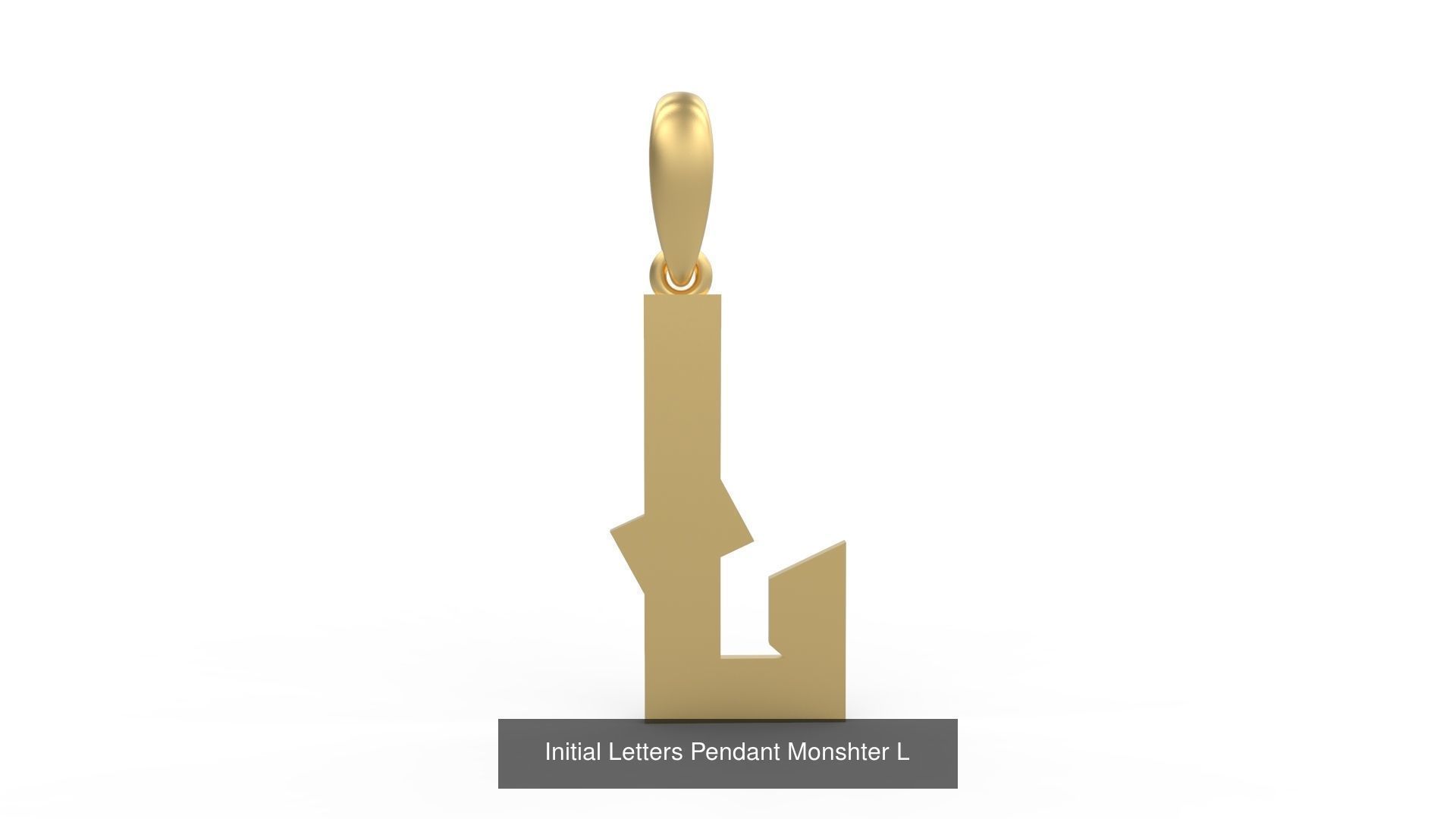 Initial Letters Pendant Alphabets Monshter 3D Model Collection_14