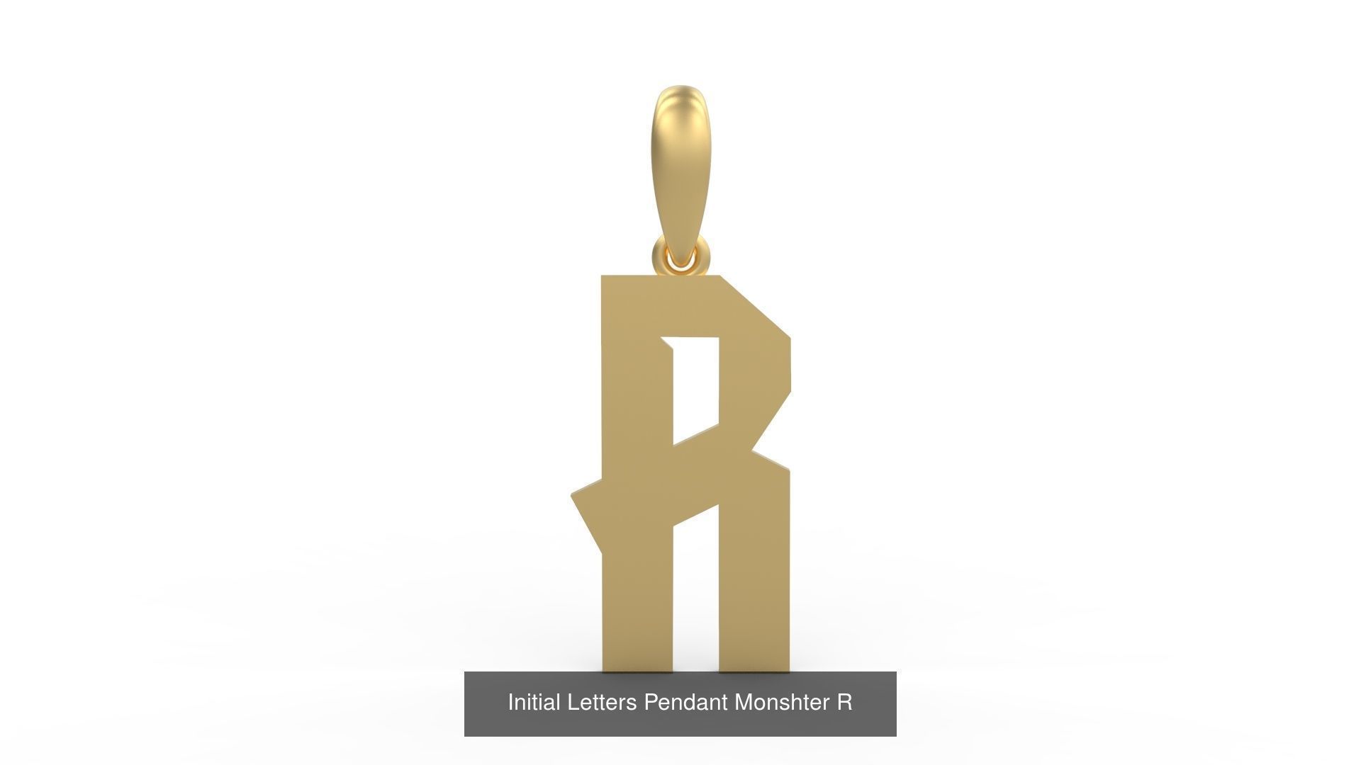 Initial Letters Pendant Alphabets Monshter 3D Model Collection_20