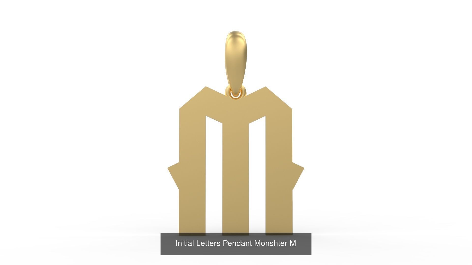 Initial Letters Pendant Alphabets Monshter 3D Model Collection_15