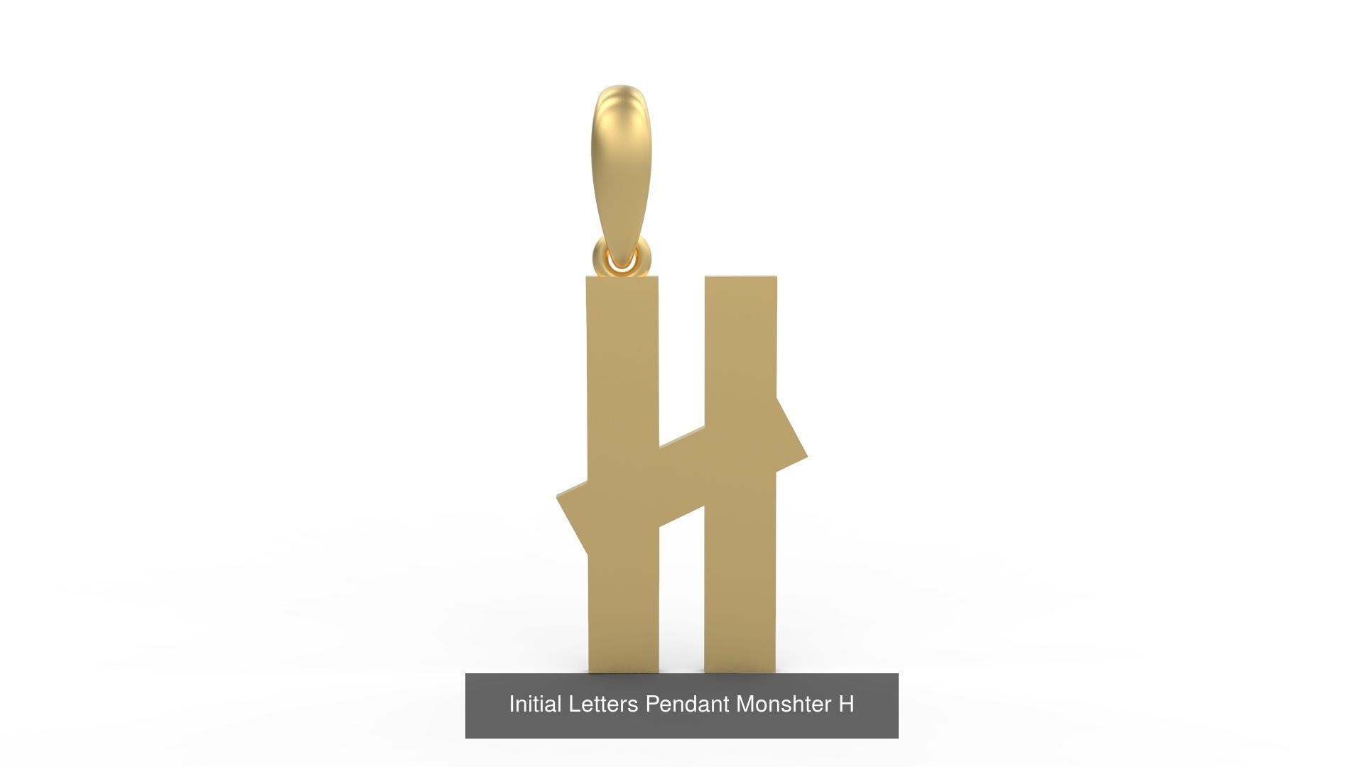 Initial Letters Pendant Alphabets Monshter 3D Model Collection_10