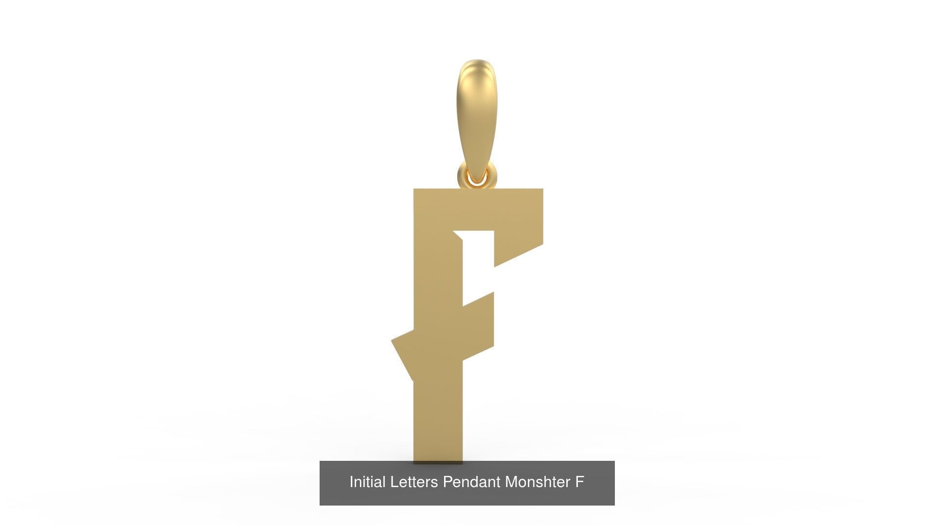 Initial Letters Pendant Alphabets Monshter 3D Model Collection_8