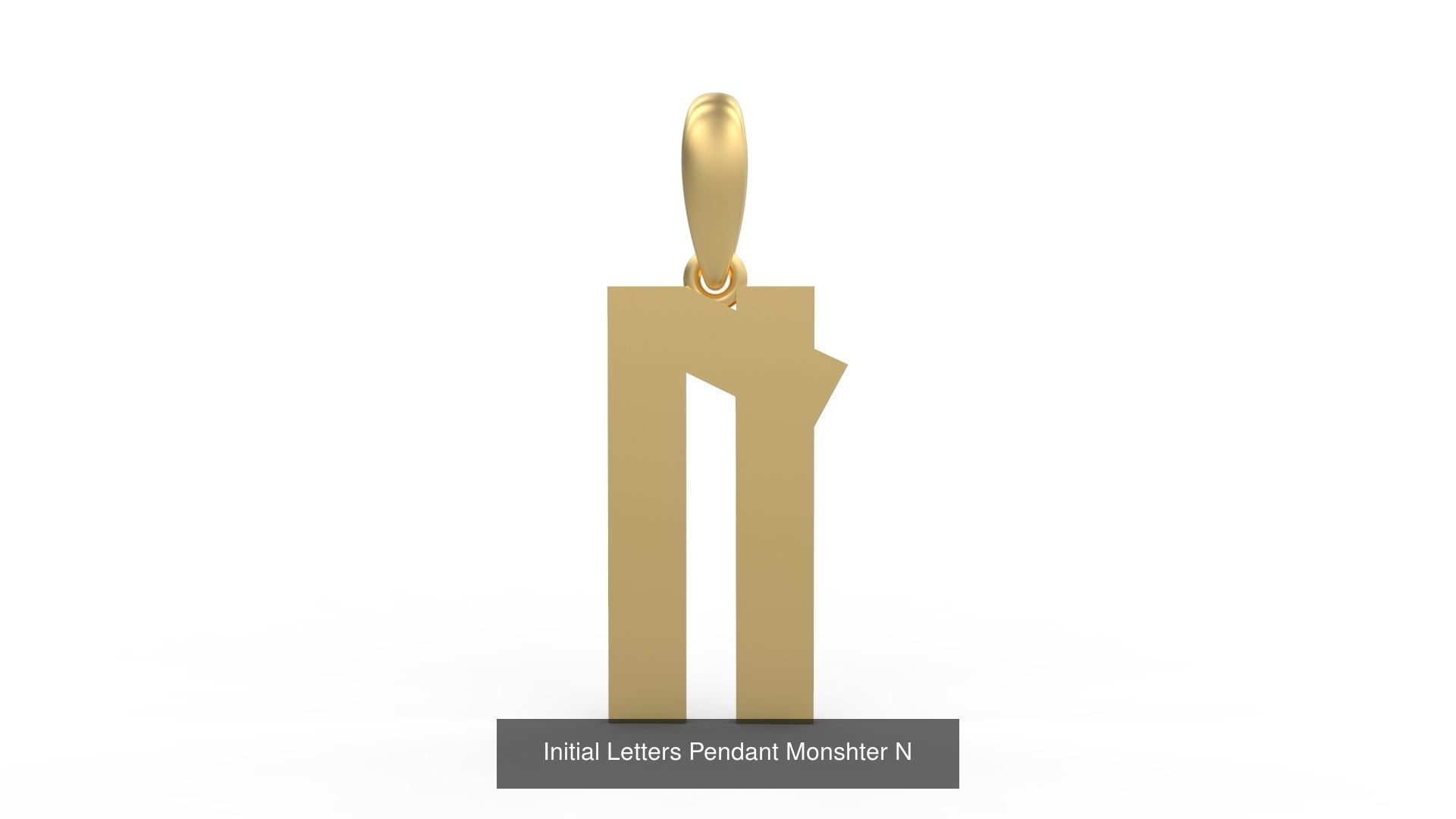 Initial Letters Pendant Alphabets Monshter 3D Model Collection_16