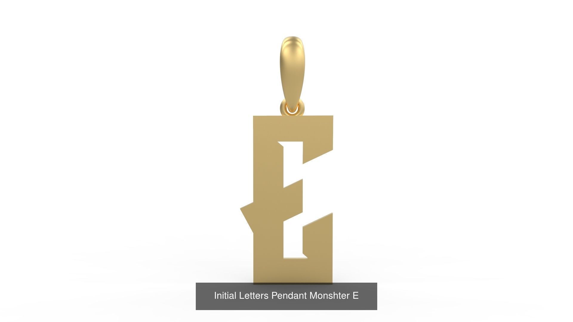 Initial Letters Pendant Alphabets Monshter 3D Model Collection_7