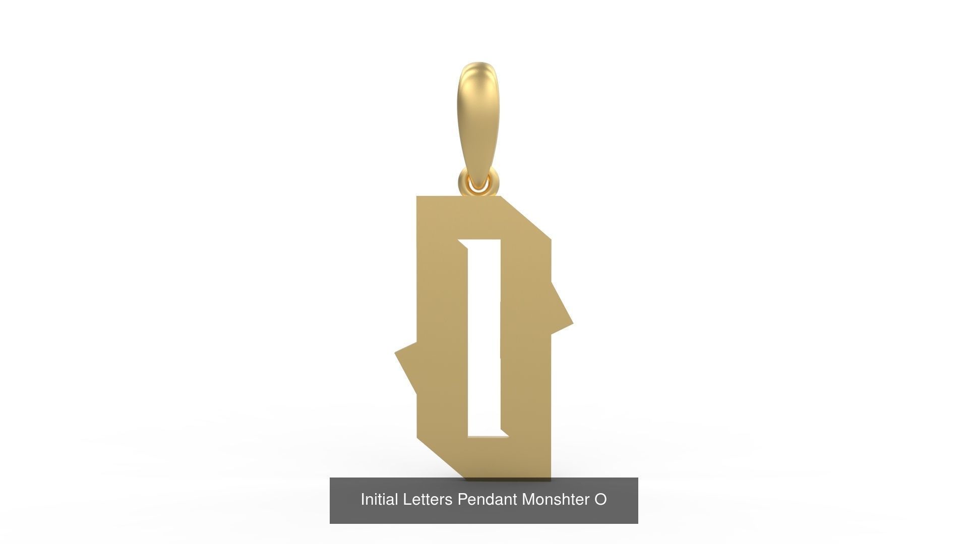 Initial Letters Pendant Alphabets Monshter 3D Model Collection_17