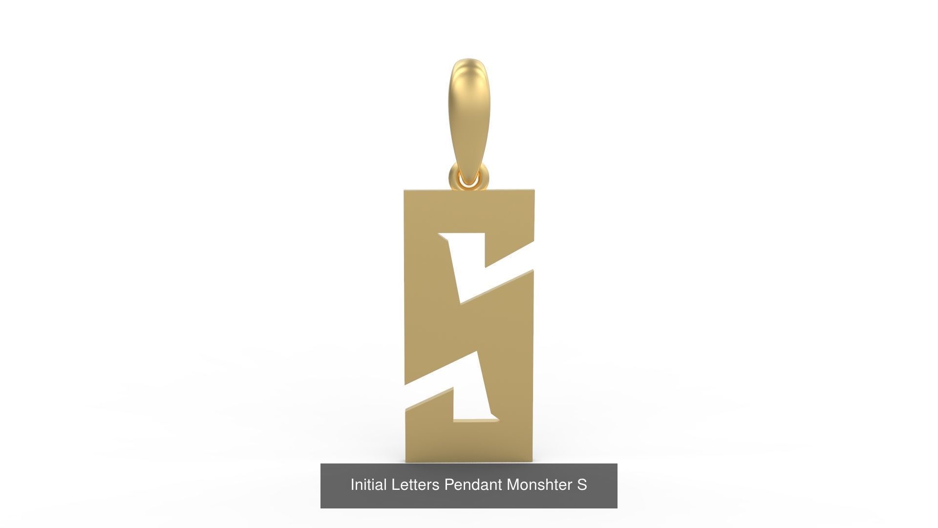 Initial Letters Pendant Alphabets Monshter 3D Model Collection_21
