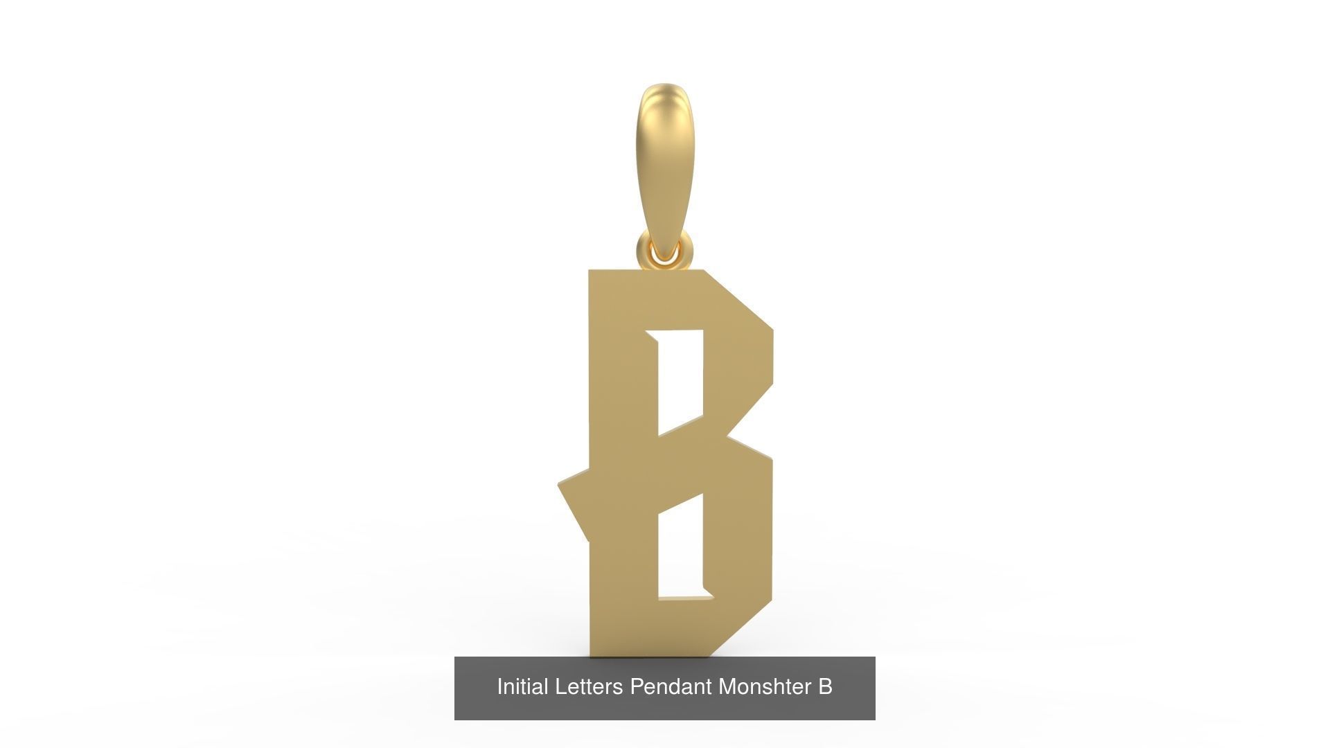 Initial Letters Pendant Alphabets Monshter 3D Model Collection_4