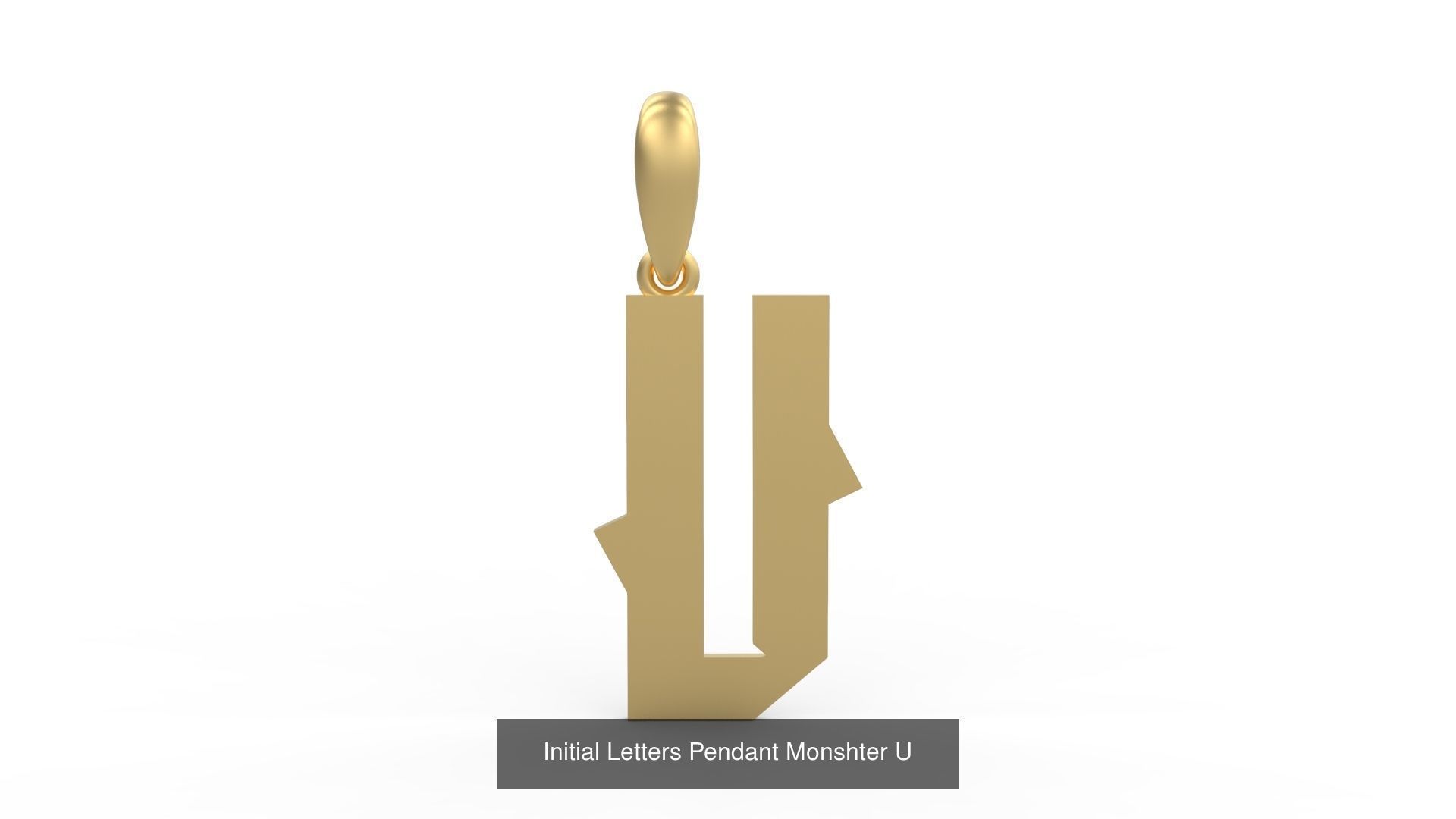 Initial Letters Pendant Alphabets Monshter 3D Model Collection_23